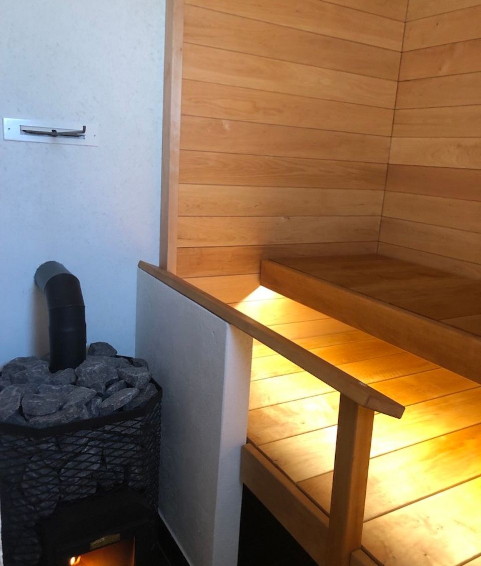 Uudet saunatilat vapaa-ajan asunnossa